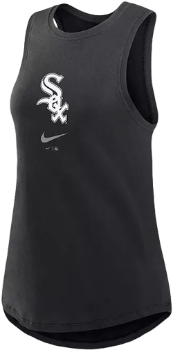 Women's Black Chicago White Sox Legacy Icon High Neck Fashion Tank Top