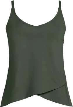 Lands' End Women's D-Cup Tulip Hem Tankini Top