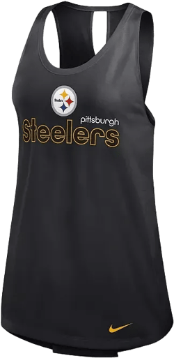 Women's Black Pittsburgh Steelers Plus Size Performance Tank Top