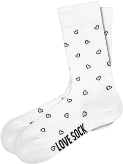 Mini Hearts Women's Super Soft Cotton Seamless Toe Crew Socks