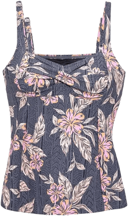 Women's Mix Print Underwire Tankini Swimsuit Top