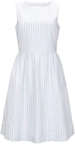 Hope & Henry Women's Linen Open Back Sundress
