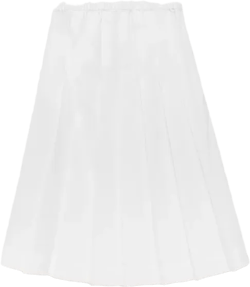 Women's Cotton Pleated Skirt