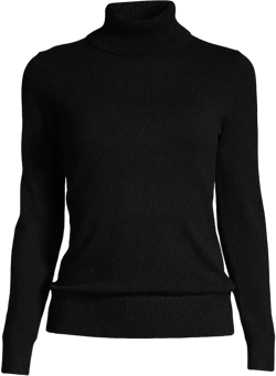 Lands' End Petite Cashmere Turtleneck Sweater