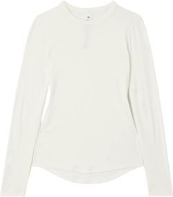 Hold Tight Ribbed Stretch-modal T-shirt In White