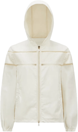Clisson Hooded Windbreaker In Beige