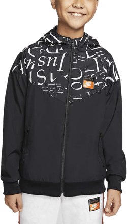 Nike Windrunner Jacket J Giubbotto Nero Da Bambino boys Jackets Small Black
