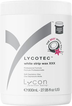 Lycotec White Strip Wax for Hair Removal, Soft Wax for Fast and Precise Use Over Larger Areas, Professional-Grade Soothing Formula, Suitable for Sensitive Skin, 800ml