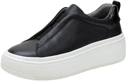 GOLDE | Slip On Leather or Suede Platform Sneaker