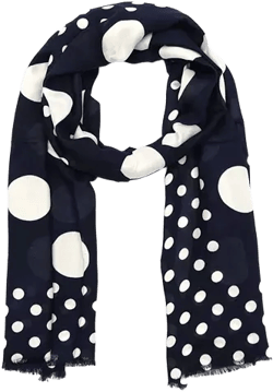 Women's Breezy Dot Viscose Oblong Scarf