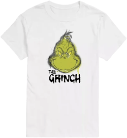 Men's The Grinch Face Short Sleeve Tee