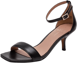 HANNAH | Low Kitten Heel Dress Sandal with Delicate Ankle Strap