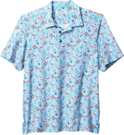 Men's Bahama Coast Coconut Cove Short Sleeve Printed Polo Shirt