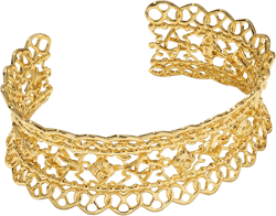 14k Gold-Plated Lace Cuff Bracelet