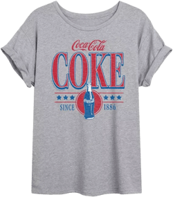 Trendy Juniors Coca Cola Graphic Oversized Tee