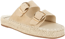 Kuopa Genuine Soft Leather Espadrille Flatform Sandals
