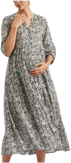 Ripe Maternity Maternity Ripe Ezra Tiered Dress