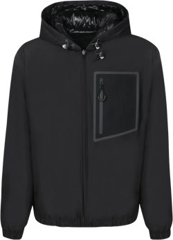 Double-sided Cotton Jacket In Black
