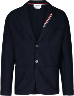 Deconstructed Blazer Featuring Rwb Accents In Navy