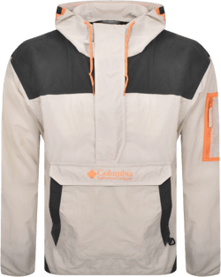 Windbreaker Anorak Jacket Beige