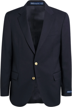 Wool Blazer In Navy