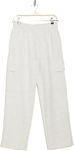 Fleece Cargo Joggers In Oatmeal Mix
