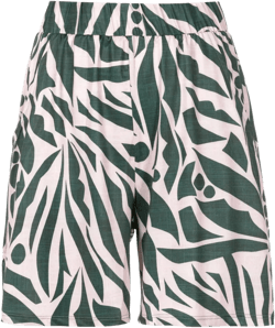graphic-print high-waist shorts 