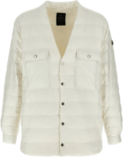 White V Neck Jacket