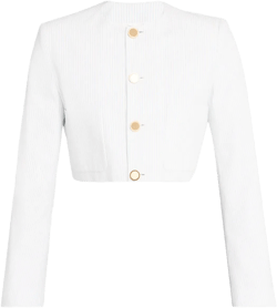 The Seersucker Jacket In White