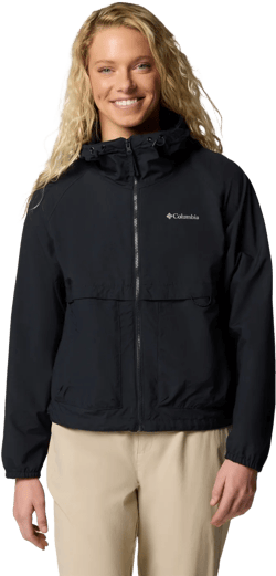 Women's Spire Valley Windbreaker Jacket In Black