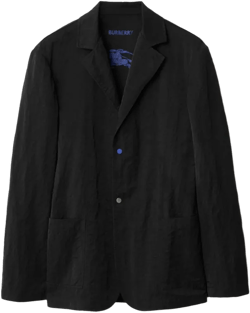 Nylon Tailored Jacket In Black
