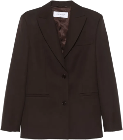 Wool Blazer In Brown