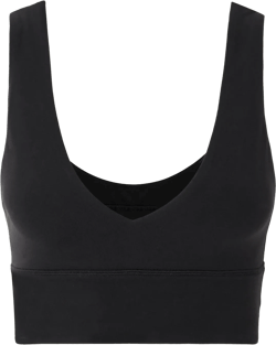 Yoga Align™ V-neck Nulu™ Sports Bra In Black