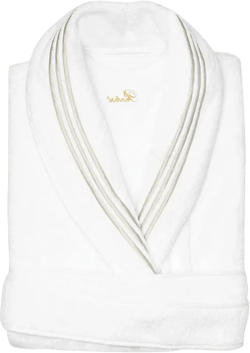 Tre Righe Robe In White/sage