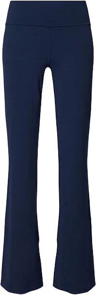 Womens Groove Nulu Flared Stretch-woven Trousers True Navy In Blue