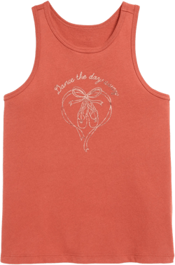 Fitted Back Cutout Graphic Tank Top for Girls | Old Navy