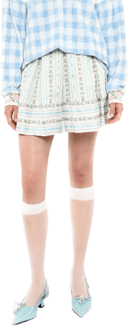 Anna Sui Ribbon Roses Skirt