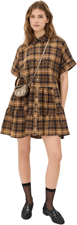 Caja Plaid Tunic Dress