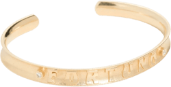 14k Slim Fortuna Cuff 2 Diamonds