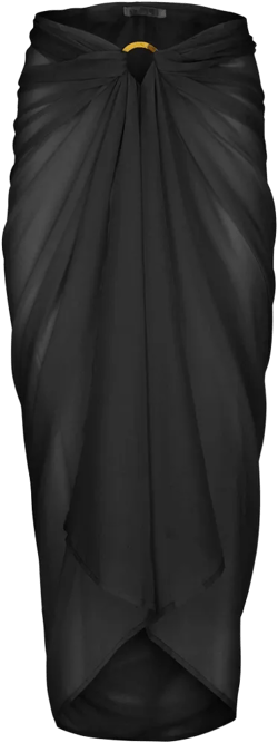 VENUS Womens Sarong Cover-Up  -  O/S, Black Beauty