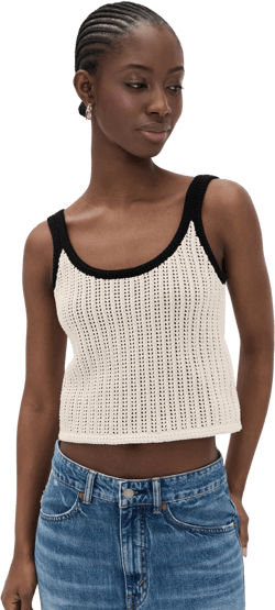 Open Stitch Sweater Tank