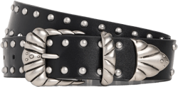 Studded Western Shell Belt
