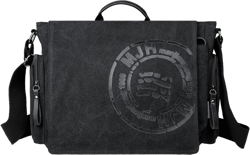 FSD.WG Satchel Messenger Bag for Men Canvas,Travel Shoulder bag 13.5" Laptop Bags Large Black25