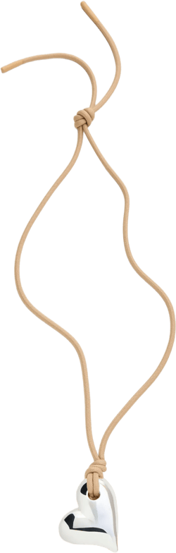 Art Heart On A String Necklace