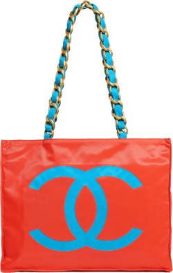 Chanel Nylon Flat Chain Handle Tote