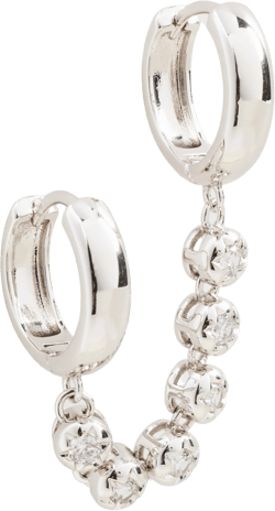 The Rose Bud Double Hoops