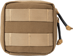 Small MED Kits Holder Duty Belt Gloves Pouch MOLLE Tactical Vest Nasal Spray Case Compact IFAK Carrier Backpack Wallet Cards Knife Gadgets Mini EDC Organizer Bag w/Removeable Clear ID Pocket Coyote Brown L: 4" x H: 4" x W: 2"