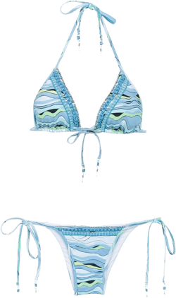 embroidered bikini