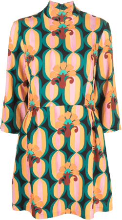 Juliet geometric-print minidress