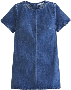 Denim Shift Mini Dress